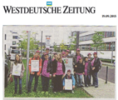 Bericht der Westdeutschen Zeitung vom 19.09.2015