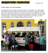Bericht in der Wuppertaler Rundschau im Oktober 2013